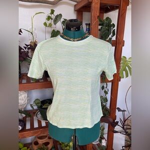 Striped Green and blue  Women's Top
